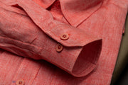 Elegant Red Cotton Shirt